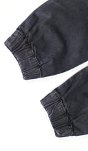 Load image into Gallery viewer, Black Drop Crotch Denim Jogger