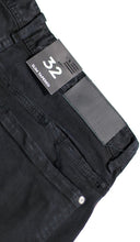 Load image into Gallery viewer, Black Red Track Zipper Jean
