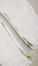 Load image into Gallery viewer, White Nate Zipper Pant

